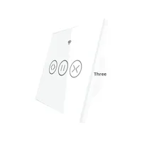 Interrupteur intelligent Zigbee Tuya pour rideaux, commande par application, minuterie, moteur de store enrouleur tactile, interrupteur intelligent en verre trempé pour usage intérieur, programmation horaire