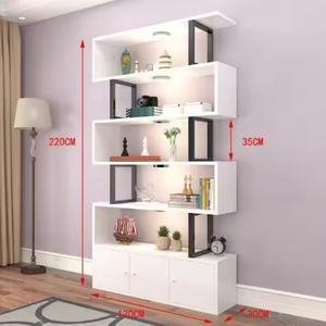 Estantería de Madera para Almacenamiento, Librería, Exhibidor para Salón de Belleza, Peluquería, Gimnasio, Dormitorio, Comedor, Baño - Product Image 1