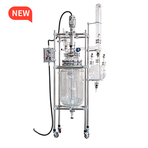 Sử dụng Glass lót phản ứng Ấm đun nước 100l-300l thép không gỉ Áo khoác tàu áp lực PLC điều khiển động cơ cho công nghiệp trộn - Product Image 1