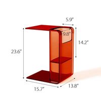 Support de CD empilable en acrylique transparent avec poignées de transport coupées Lucite Compact Disc Jewel Case Display Storage