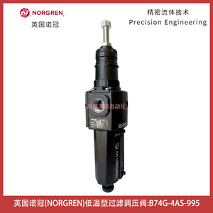 Vanne de réduction de pression Norgren B74G-4AS-995 pour gaz basse température, port 1/4 pouce - Product Image 1