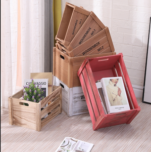 Hot Sale Gift Customized Home Deco Rustic Wooden Crate <b>Box</b> Pallet Large Cheap Wood Wholesale <b>Box</b> - Product Image 4