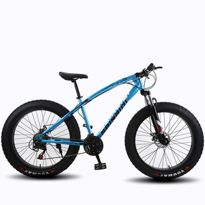 Bicicleta de Montaña de Acero de 26 Pulgadas y 21 Velocidades con Suspensión Completa, Neumáticos Gruesos 4.0 y Frenos de Disco para Nieve - Product Image 1