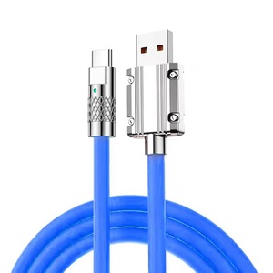 X320 120W Cable de carga súper rápida Metal Aleación de zinc Silicona líquida Micro Usb Tipo-c Cargador Cable DE DATOS Android - Product Image 6