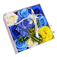 Boîtes cadeaux artisanales en carton rigide recyclable, gaufrées et personnalisables, pour fleurs de savon artificielles en forme de rose, idéales pour Noël (vente en gros)