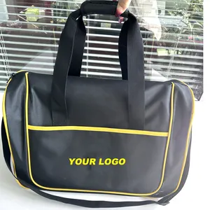 Bolso de viaje ligero de gran capacidad respetuoso con el medio ambiente con logotipo personalizado bolsa de lona promocional para viajar