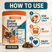 Vente en gros de friandises à mâcher pour chiens, soutien digestif, probiotiques, prébiotiques, complément alimentaire pour la santé intestinale des chiots, chiens adultes et chiens âgés, OEM