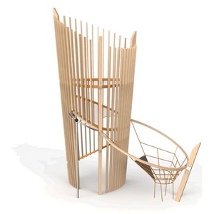 Équipement de terrain de jeu en bois commercial de grande taille, équipement de terrain de jeu extérieur pour enfants et adolescents, grand parc en bois pour enfants - Product Image 2