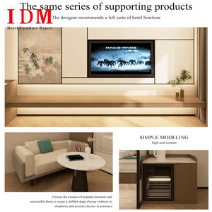Juegos de Muebles de Dormitorio Modernos de Alta Calidad IDM, Estilo Contemporáneo de 5 Estrellas para Hoteles y Apartamentos, Hechos de Panel de Madera - Product Image 2