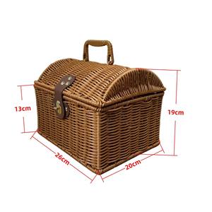 بيع بالجملة مخصص صناعة يدوية خشبي Wicker Willow cillow cillow لمدة 2 - Product Image 4