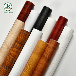 Vente directe d'usine <span class=keywords><strong>Film</strong></span> décoratif en PVC à grain de bois anti-déflagrant et étanche Style moderne pour panneau en PVC pour meubles WFC - Product Image 1
