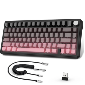 คีย์บอร์ด Attack Shark X85 RGB ไฟ LED Backlit แบบกลไก พร้อมปุ่มควบคุมอเนกประสงค์ USB Hot Swap สามโหมด พร้อมปุ่มควบคุม - Product Image 1