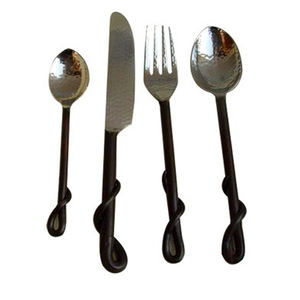 Juego de cubiertos de un solo nudo, forja a mano - Product Image 5