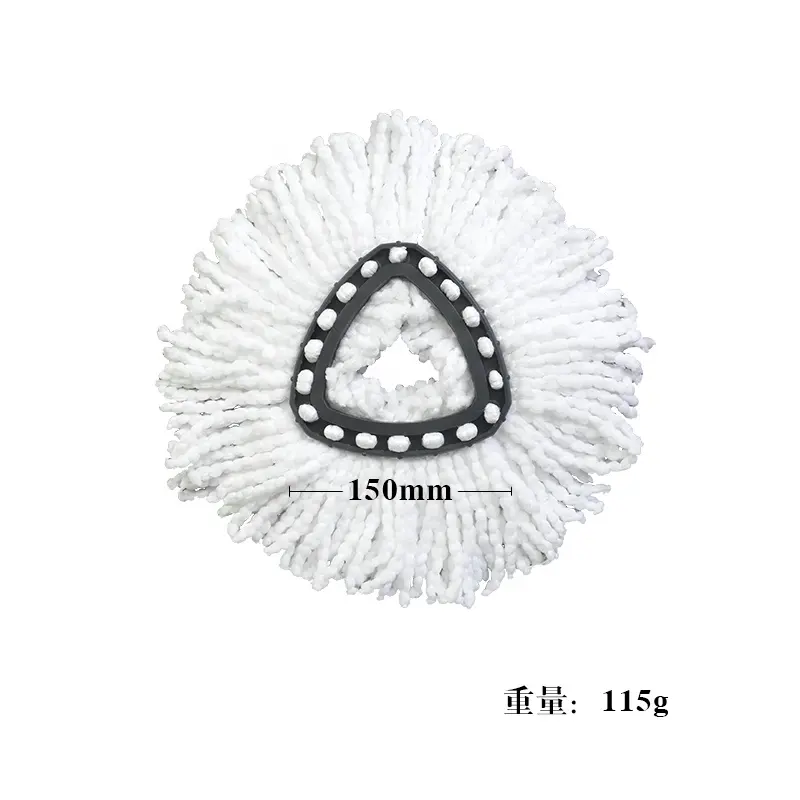 Cleaning tool mop head large size triangular ultrafine fiber replacement part suitable for O-Cedar EasyWring RinseClean