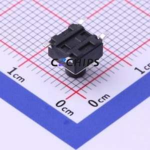 TS-1002S-BR06516 Tactile Switch SMD-4P,6x6mm Switch Single Pole Single Throw Round Button 1.6N Vertical Mount - Product Image 2