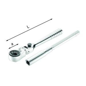 USAG - U02370062 Cliquet réversible avec rallonge-EAN 8001150046568 RATCHETS 1/4 - Product Image 1
