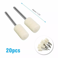 Utile 50-Set par Carton 150pcs Set de Tampons de Polissage en Feutre Outil Rotatif Roue en Plastique Laine Type de Disque Abrasif