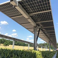 Système de suivi solaire à axe unique 1P amélioré pour l'efficacité énergétique, destiné aux centrales solaires photovoltaïques au sol pour les utilités