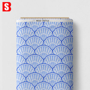 Stampa digitale personalizzata Liberty Tana tessuto 100% cotone Multi-colore conchiglia modello stampato leggero abito da donna - Product Image 3