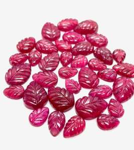 หินแก้วธรรมชาติแบบเม็ดสำหรับทำเครื่องประดับ พร้อมลวดลายแกะสลักใบไม้และดอกไม้ จาก SD - Product Image 3