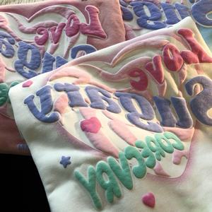 Fabricants de vêtements – Sweat-shirt japonais personnalisé en mousse 100 % coton, col rond de haute qualité, impression 3D en relief, sweat à capuche - Product Image 4