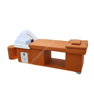 Kisen Ergonomic Shampoo <b>Bed</b> for Modern Salons Head Spa System with Scalp Herbal Massage Water and Light Therapy <b>Led</b> Table Chair - Product Image 1