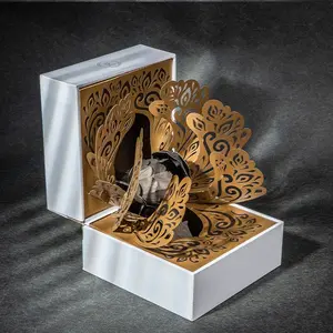 Custom 3D Flower Pop Up Gift Box Pleasantly Surprised Packaging Gift Box With Universal Packaging Box For Loved 1