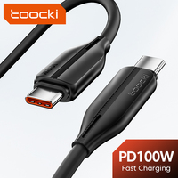 Cable USB C a USB C de Carga Súper Rápida Toocki de 100 W, Alta Potencia, Sin Preocupaciones de Batería Baja, Cable Cargador Tipo C para Teléfono y Tableta