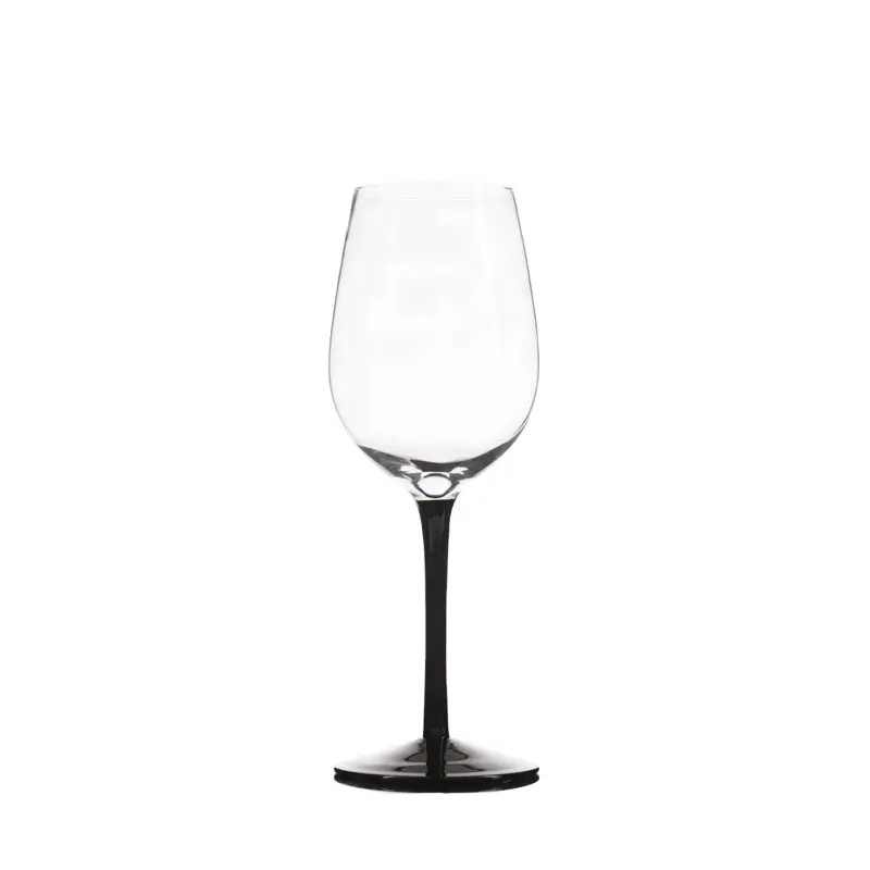 400ml décor à la maison noir cygne verre à vin cristal soufflé à la main verres à vin couleur personnalisée tige personnalisable