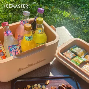 مبرد IceMaster ببراءة اختراع يمكن استعمالها في صيد الأسماك آمن على الغذاء من البولي بروبيلين برباط داخلي 6 12 21QT يمكن حمله برباط مبرد لصيد الأسماك يمكن وضعه على العلب