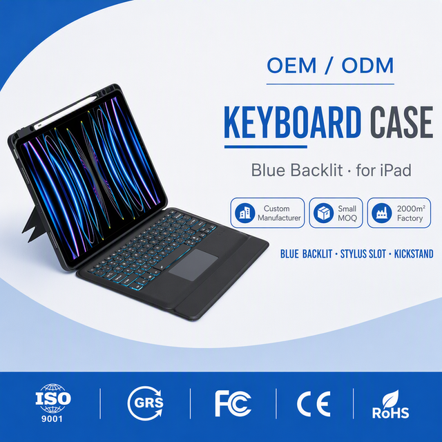 Fast Drop Shipping Smart Split Case Cover for iPad Pro 12.9 20212022 Case Wireless Keyboard With Pencil Holder Trackpad