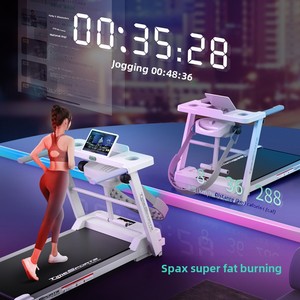 BunnyHi pbbj026 مطحنة صغيرة متعددة الوظائف قابلة للطي للاستخدام المنزلي وصالة الألعاب الرياضية محرك كهربائي صامت دليل للطي شاشة ليد - Product Image 2