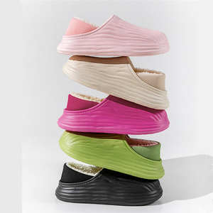 Winter warme Pelz Baumwolle weiche Hausschuhe Atmungsaktiv und leicht mit wasserdichten rutsch festen Funktionen Comfort Style Home Hausschuhe - Product Image 6