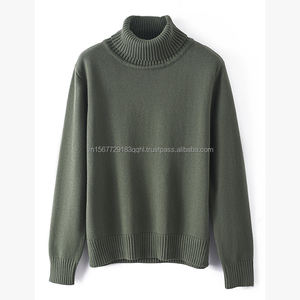 2026 Autumn Winter New Men Thick Cotton Knitted Sweater Turtleneck Pullover Long Sleeve Base Top - Product Image 5