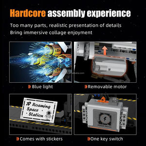 Apocalypse Star Space Rocket nave fai da te disco <span class=keywords><strong>di</strong></span> trasmissione meccanica assemblare giocattoli freccia <span class=keywords><strong>di</strong></span> <span class=keywords><strong>fuoco</strong></span> elettrica modello <span class=keywords><strong>di</strong></span> blocchi <span class=keywords><strong>di</strong></span> costruzione - Product Image 5