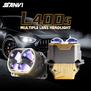 Lente de Proyector LED L400S Usada de Alto Brillo para Reequipamiento/Actualización de Automóviles, 6000K, 12V, Ajuste Universal Fácil - Product Image 1