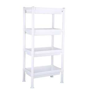 Estante Esquinero de Plástico Extraíble con Ruedas para Almacenamiento en Sala de Estar, Baño o <span class=keywords><strong>Cocina</strong></span> - Product Image 5