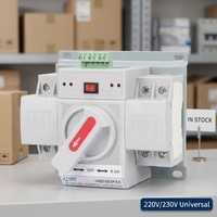 Fournisseur d'usine – Nouveau Mini ATS 2P à double alimentation monophasée 220V 63A de type PC pour générateur domestique