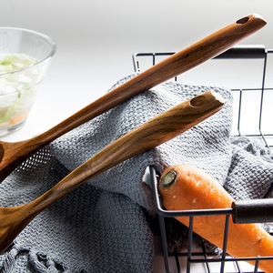 Red Bamboo Wood Wooden Ladle Set Large Camphor Wood Soup Ladle For Rice Porridge Hot Pot Cooking Spoon Hand Wash Only - Product Image 5