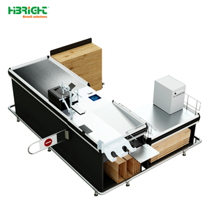 Mostrador de Caja Combinado Popular de Alta Luminosidad con Cinta Transportadora para Supermercados y Tiendas de Abarrotes - Product Image 3