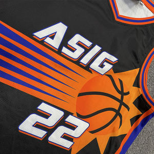 Camiseta de baloncesto retro clásica personalizada ropa deportiva transpirable con función de secado rápido técnica de sublimación impresa - Product Image 6