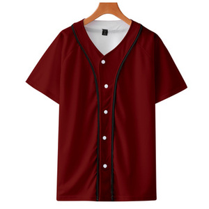 <span class=keywords><strong>T</strong></span>-shirts de <span class=keywords><strong>baseball</strong></span> personnalisés Fitspi en dropshipping, vente en gros, manches courtes, impression par sublimation, uniformes d'équipe Dry Fit - Product Image 5