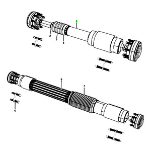 Arbre de transmission Jeep 68022107AC 52853329AC arrière en acier pour Wrangler 2007-2011 - Product Image 4