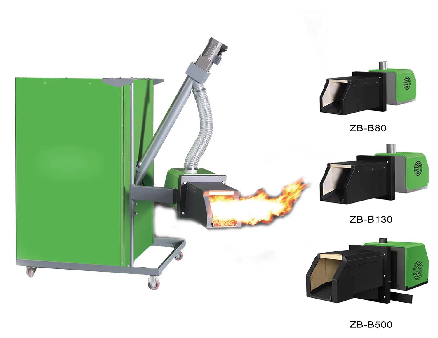 High Efficiency Wood Pellet Burner For Boikers Using Industrial heater