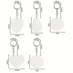 Promotional Company Activity Gifts <b>Custom</b> LOGO Printed Sublimation Keyring Sublimation Metal <b>Keychain</b> - Product Image 6
