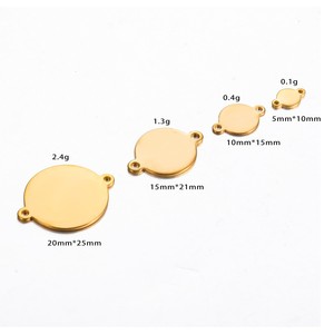 Pendentif personnalisé unisexe en acier inoxydable plaqué or 18 carats avec motif, serti clos, tendance, pour fêtes, vente en gros, idéal pour le dropshipping - Product Image 5