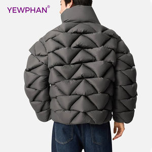 เสื้อแจ็คเก็ตพัฟเฟอร์แบบถัก สตรีทแวร์ แบรนด์พรีเมียมสำหรับผู้ชาย  บุด้วยขนเป็ด  ปรับแต่งโลโก้ได้  ความหนาแน่น 750 ฟิลพาวเวอร์ - Product Image 2