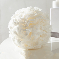 Lot d'éponges loofah pour le corps, exfoliantes, pour la douche, avec poignée, pour femmes et hommes
