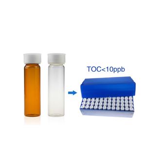 Viales de Vidrio Transparente ALWSCI de 40 ml VOA <span class=keywords><strong>TOC</strong></span> con Tapa 24-400 para Análisis de Pruebas de <span class=keywords><strong>TOC</strong></span>, Viales EPA - Product Image 3