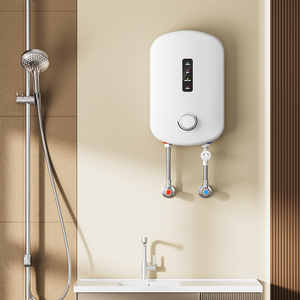 Calentador de Agua Eléctrico Instantáneo sin Tanque de 5500W con Carcasa de Plástico PE para Debajo del Fregadero - Product Image 1
